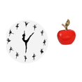 thumbnail image 1 of Reloj de pared,Reloj de pared con bailarina,reloj decorativo colgante.,Relojes de pared silenciosos Reloj decorativo de tiempo silencioso,Estatua,Escultura de fruta artificial,estatua y, 1 of 8