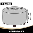 thumbnail image 2 of kurtrusly Plush Stylish And Practical Round Ottoman Cover In Velvet Fabric For Full Protection Applicable Size brown, 2 of 6