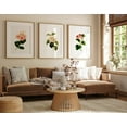 thumbnail image 2 of Vintage Flower Wall Art Minimalist Decor Vintage Botanical Wall Art Set Modern Framed Wall Art Canvas 3 Piece Wall Art for Living Room Bedroom with Inner Frame, 2 of 5