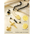 thumbnail image 6 of FaithHeart Blessed Virgin Mary Rosary Necklace for Women Men Stainless Steel Catholic Christian Crucifix Cross Pendant Black Beaded Necklace Jewelry Christmas Birthday Gift for Daughter, 6 of 10