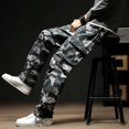 thumbnail image 5 of Pantalones de camuflaje multibolsillos de gran tamaño para hombre, pantalones cargo de camuflaje de alta calidad estilo Harajuku Emo con múltiples bolsillos y corte regular para hombre, 5 of 5