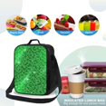 thumbnail image 4 of Fotbe Shiny round green sequins Lonchera Bolsa de Almuerzo para Hombres y Mujeres, Lonchera de Gran Capacidad, Bolsa de Almuerzo Reutilizable, Bolsa Térmica Aislante, 4 of 7