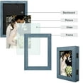 thumbnail image 4 of Golden State Art 2-Opening 4x6 Family Vertical Hinged Picture Frames with Real Glass, Blue, 1-Count, 4 of 8