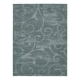 thumbnail image 3 of Unique Loom Floral Shag Collection Area Rug - Carved (9' x 12' Rectangle Blue), 3 of 7