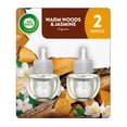 thumbnail image 2 of (6 pack) Air Wick Plug-in Scented Oil Air Freshener Warmer Refills, Warm Woods and Jasmine, 2 Count, 2 of 10