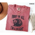 thumbnail image 2 of Funny Raccoon T-Shirt: Sarcastic Womens Tee, 2 of 6