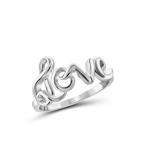 JewelersClub Sterling Silver Enchanting Love Ring for Women | Dainty Sterling Silver Promise Ring For Women | Silver Enchanting Love Ring For Women