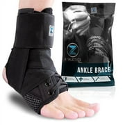 Zenith Ankle Brace, Lace .. Up Adjustable Support  .. for Running, Basketball, Injury .. Recovery, Sprain! Ankle Wrap .. for Men, Women, and .. Children