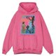 thumbnail image 2 of Sudadera con capucha estilo hip hop para hombre, holgada, de gran tamaño, con lavado desgastado, estilo retro, para hacer nuevas amistades, 100 % algodón, 2 of 4