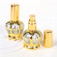 thumbnail image 3 of 15ML Electroplated Spray Crown Perfume Bottle Mini Sample Glass Bottle Travel Perfume Bottle, 3 of 3