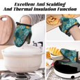 thumbnail image 7 of Pofeuu Tropical Leaves Print Thickened Mini Silicone Oven Mitts Heat Resistant, Rubber Oven Mitt Gloves, Finger Pinch Grips, Pot Holder, Silicone Potholder, 7 of 7