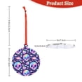 thumbnail image 3 of Disketp crystal Skull mushroom The Christmas Ornaments, Christmas Tree Acrylic Hanging Decorations Pendant Christmas Decor Indoors Home Party-Round Shape, 3 of 7