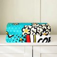thumbnail image 4 of Popcorn Blue Flannel Fleece Throw Blanket Kids,Cinema Poster Design Fuzzy Blanket for Bed Sofa Couch,Old Fashion Home Decor Bed Blanket Breathable Plush Blanket Room Decor Throw 50"x60", 4 of 6