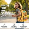 thumbnail image 2 of Kuiaobaty Math Lion Print Backpack and Lunch Box Set for Boys Girls Capybara Giraffe Print Backpack with Pencil Case with Zipper Insulated Portable Lunch Bag with Pencil Pouch for School Hiking, 2 of 7