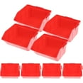 thumbnail image 4 of Gymnture Screws Organizer 8pcs Small Storage Bin Wall Mount Red, 4 of 10