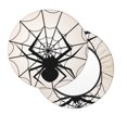 thumbnail image 2 of KLL Spiders On The Web 1 Round Bar Chair Cushion Cover 12 inch ,Bar Stool Protector with Elastic, Soft Washable, 2 of 6