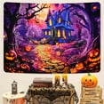 thumbnail image 3 of Sevenstars Halloween Tapestry Purple Castle Tapestry Wall Hanging for Room Decor,59.1" x 82.7", 3 of 6