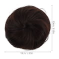 thumbnail image 2 of EeaseCA Chignon Synthétique Perruque Chignon Perruque Plaque pour Cheveux Outil Postiche Perruque Café, 2 of 8