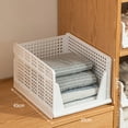 thumbnail image 1 of Foldable Clothes Storage Basket Heavy Duty Clothes Containers for Blankets Toys Files Clothes, 1 of 4