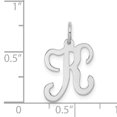 thumbnail image 2 of 925 Sterling Dainty Letter K Initiale Nom Monogramme Collier Pendentif Pendentif, 2 of 6