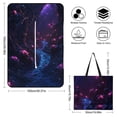thumbnail image 2 of Rose Crystal Luminescence Outdoor Picnic Blanket, Foldable Waterproof Beach Mat, Portable Beach Blanket for Beach Camping, Hiking, Family Concerts, 2 of 8