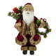 Northlight 18" Santa Claus Rouge Tenant une Couronne et un Sac-Cadeau Figurine de Noël – image 1 sur 5