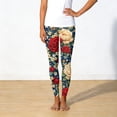 thumbnail image 4 of Womens 250th Anniversary Pajama Patriotic USA Flag Print Wide Leg Yoga Pants Elastic High Waist Casual Breathable Leggings, #01 Multicolor, M, 4 of 6