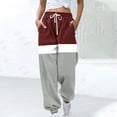 thumbnail image 2 of successthop Womens Jogger Sweatpant Drawstring Pants Elastic Waist Stripes Printed Sportpants Low Rise Trousers, 2 of 5
