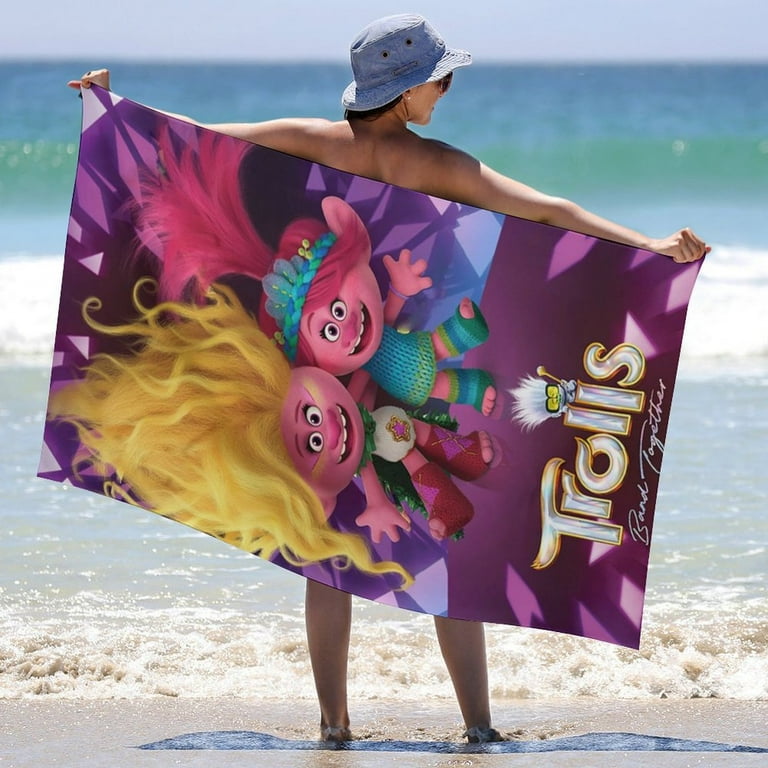 Trolls bath towel cheap