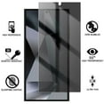 thumbnail image 3 of Zonyee Protector de pantalla de privacidad de vidrio templado para Samsung Galaxy S22 Ultra - Película protectora resistente a rayones - Fácil instalación Protección de borde a borde - Sin burbujas, 3 of 7