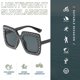 thumbnail image 3 of Las gafas de sol cuadradas personalizadas del tiroteo de la calle forman las gafas de sol del marco grande, hechas de PC, 3 of 5