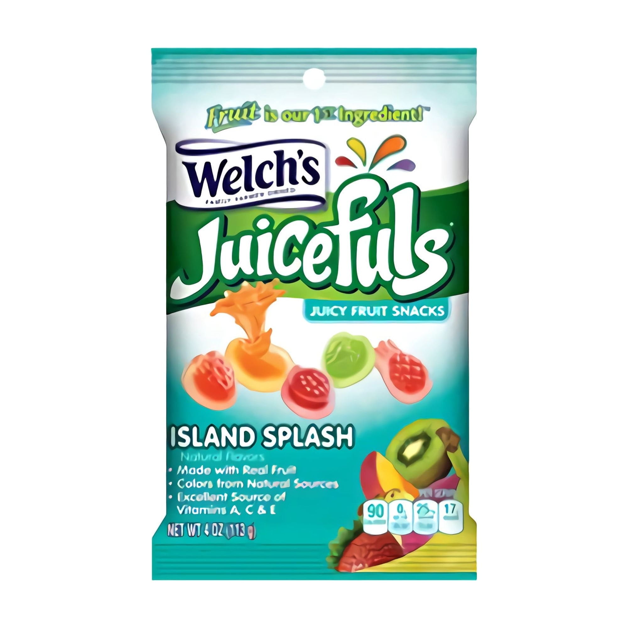 Welch’s Juicefuls Island Splash Fruit Snacks – 12 Pack, 4 oz Bags, Made with Real Fruit