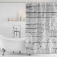 thumbnail image 2 of Polyester Fabric White Dandelion Shower Curtain, Spring Flowers Plants Vintage Gray Wood Waterproof Bathtub Curtain Bathroom Decor Set with Hooks 48 x 72 Inches, 2 of 6