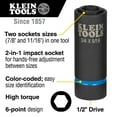 thumbnail image 2 of Klein Tools 66064 7/8 in. and 11/16 in. 2-in-1 6-Point Impact Socket, 2 of 9
