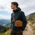 thumbnail image 6 of Men's Corduroy Material Crossbody Chest Bag, Multifunctional Sports Outdoor Leisure Shoulder Backpack Messenger, Soft Fabric Storage Bag with Vintage Casual Look, Adjustable Strap, 6 of 6