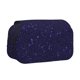 thumbnail image 1 of Disketp Glittering Purple Starfield Estuche de Lápices de Doble Capa con Tapa Abatible y Cremallera, Organizador Escolar para Adolescentes y Adultos, 1 of 7