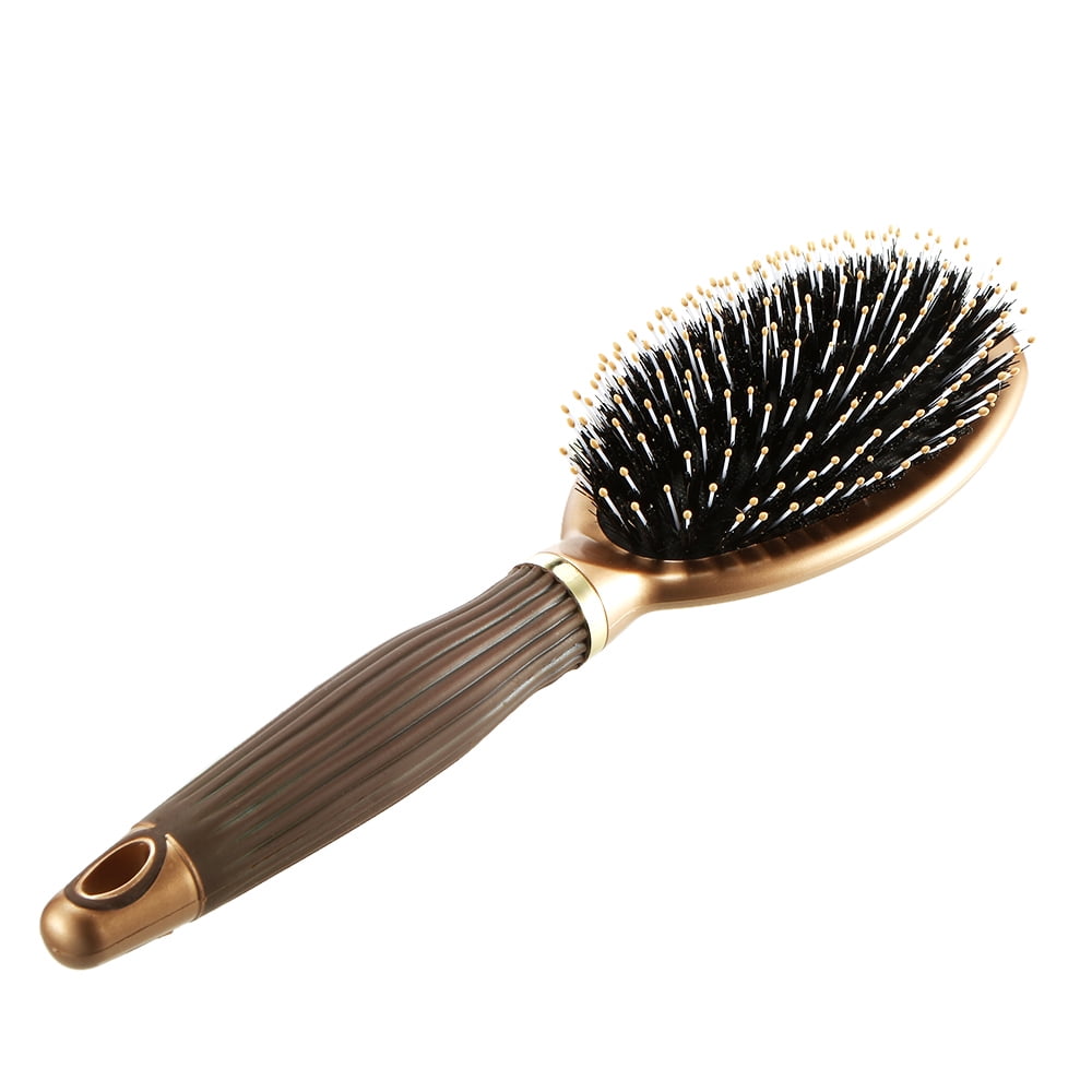 Boar Bristle Hair Brush static Puddle Comb Nylon Massage Hair Care Tool Nonslip Handle
