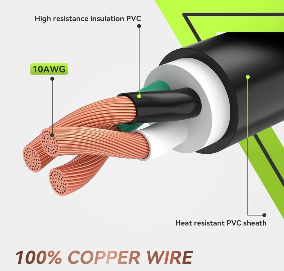 RVMATE 30 ft 30 Amp RV Lockable Power Extension Cord C3030L-RM