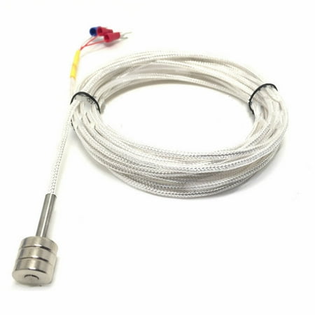 

PT100 Magnetic Temperature Sensor Magnetic Probe Adsorption Type With 1~10m 3 Cable Wires For Temperature Control 12*12mm Probe