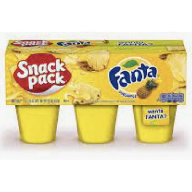 Fanta Jello Snack Pack Pineapple 6 cup count