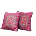 thumbnail image 3 of 16" x 16" Hot Pink Blown Seam Paisley Indoor Outdoor Throw Pillow, 3 of 3