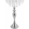 thumbnail image 6 of 31.5Inch Crystal Flower Stand Tall Flower Vase Silver Vases Wedding Road Lead Flower Holders for Wedding Reception Birthday Party Events Home Decor, 6 of 9