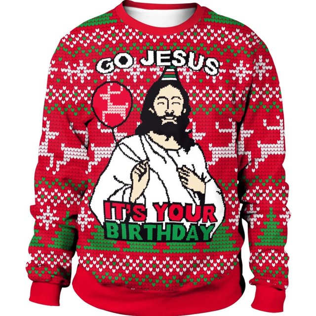 Nueva sudadera navideña para hombre, ropa gráfica de Papá Noel, camisetas de manga larga de gran tamaño, Jersey Universal de moda para hombre/mujer