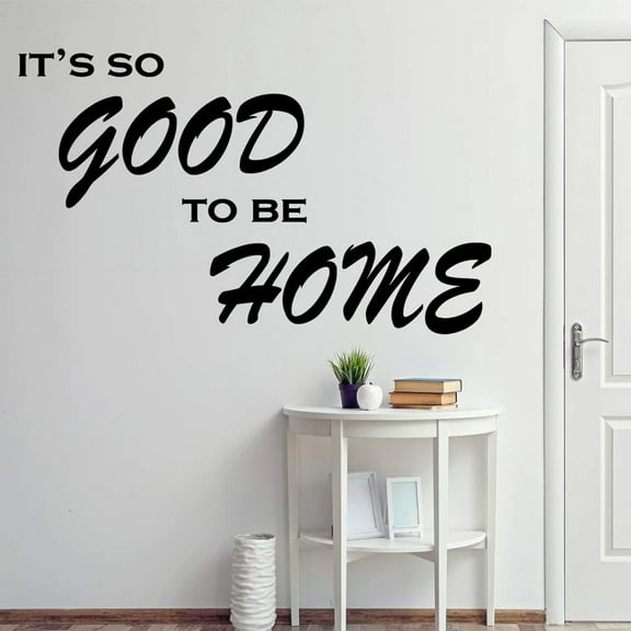 VWAQ It's So Good to Be Home Vinyl Wall Decal Family Wall Quote Sticker Lettering