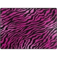 thumbnail image 2 of GZHJMY Pink Zebra Animal Print Striped Area Rug Living Room Rugs - 5'3" x4 Abstract Large Soft Indoor Washable Rug Low Pile Carpet for Bedroom Dining Room Office Carpet Runner, 2 of 6