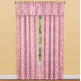 thumbnail image 3 of Collections Etc Floral Scrolling Vine Pattern Rod Pocket Top Window Drapes, 3 of 4
