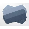 thumbnail image 2 of Zhuge Juego de 6 manteles individuales para mesa de cocina, comedor, de vinilo tejido, lavables, decoración de mesa, aislamiento térmico, resistente a las manchas (azul), 2 of 5
