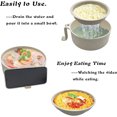 thumbnail image 5 of 6 Pcs Set Ramen Noodle Bowls Microwavable Set with Lid, NOGIS Instant Microwave Bowls with Handles, Spoon, Chopsticks, Soup Cups Cooking with Soup Mup, College Dorm Room Essentials (Beige), 5 of 7