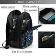 thumbnail image 4 of Balery Space Cartoon Mochila con carga USB para hombre y mujer - Mochila impermeable y antirrobo para portátil con puerto USB para viajes, trabajo, estudios y universidad, 4 of 7
