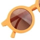 thumbnail image 5 of Bonitas gafas de sol redondas para bebé, niño y niña, de plástico suave, con protección UV4. Amarillo, 5 of 8